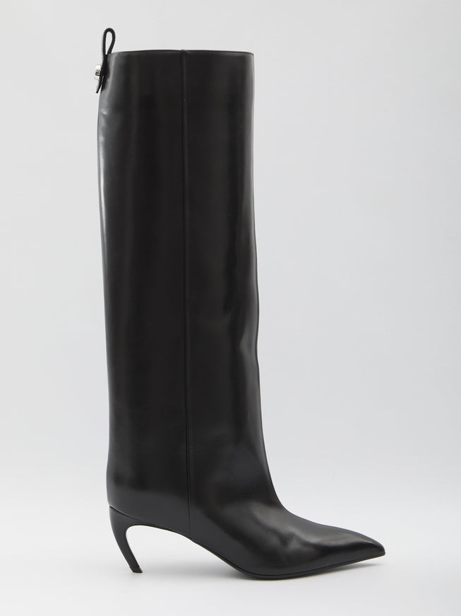 The Attico Lea Boots Black