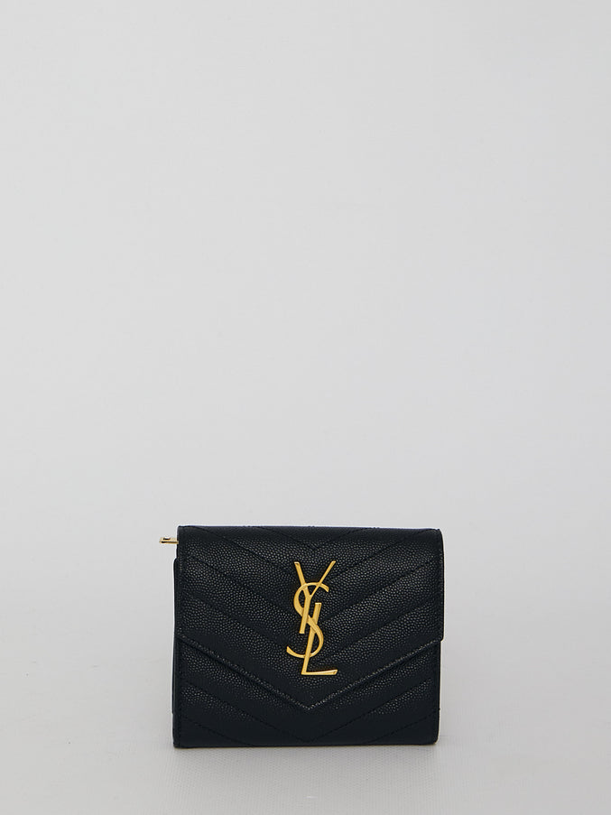 Saint Laurent Monogram Wallet QT Black