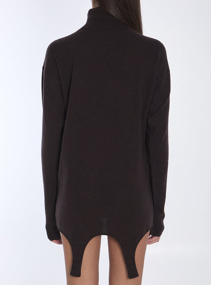 Saint Laurent Turtleneck Garter Sweater