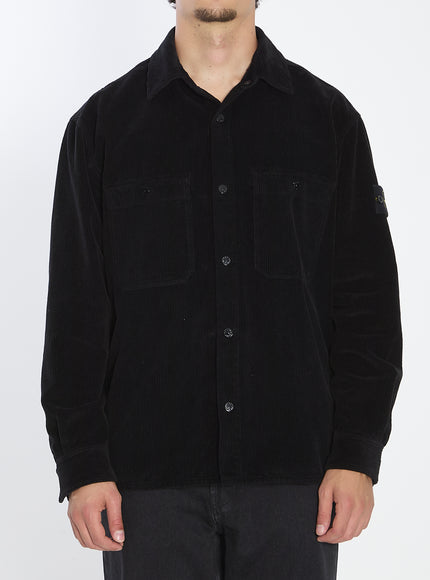 Stone Island Corduroy Overshirt Black