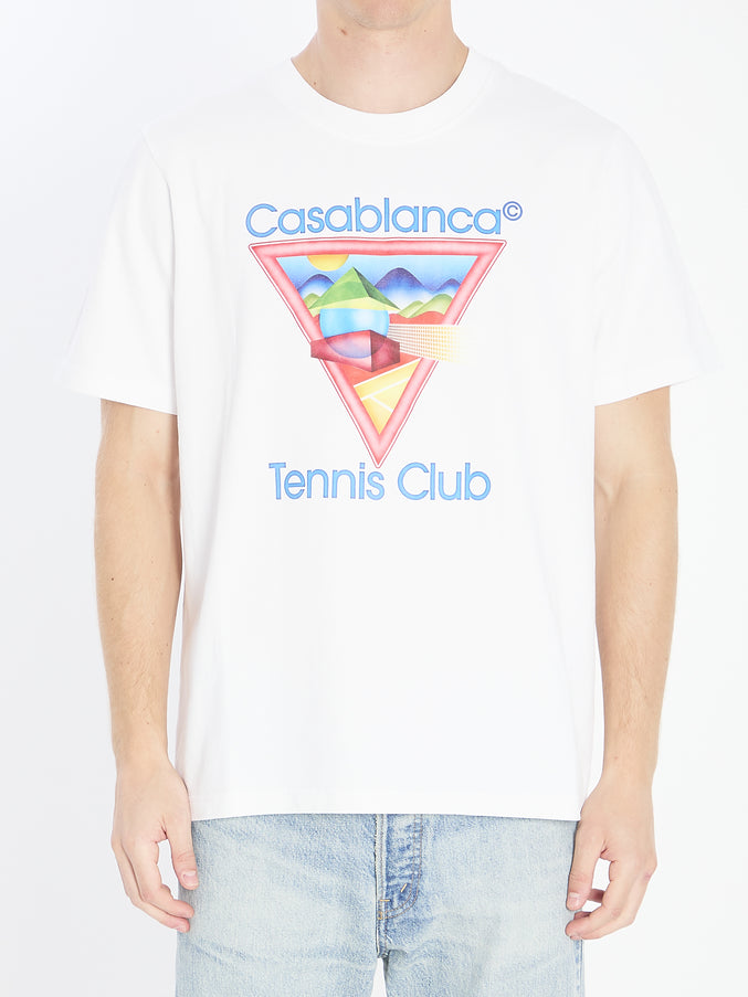 Casablanca Tennis Club Icon Printed T-shirt White