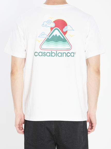 Casablanca Montagne Ondulée Printed T-shirt
