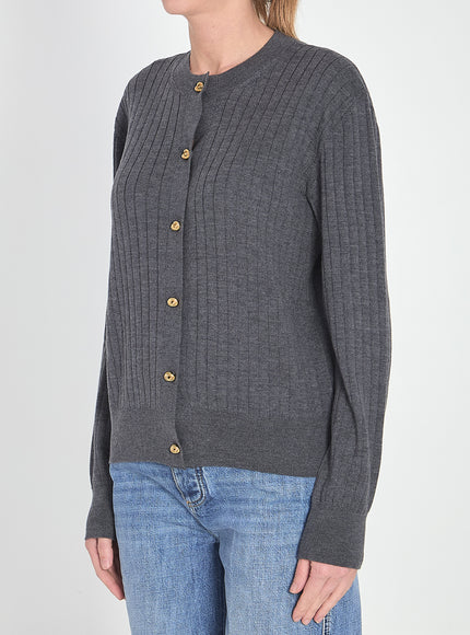 Bottega Veneta Ribbed Knit Cardigan