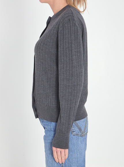 Bottega Veneta Ribbed Knit Cardigan