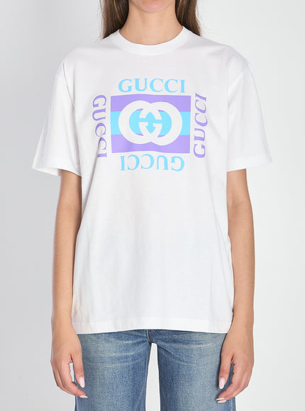 Gucci Logo Printed T-shirt White