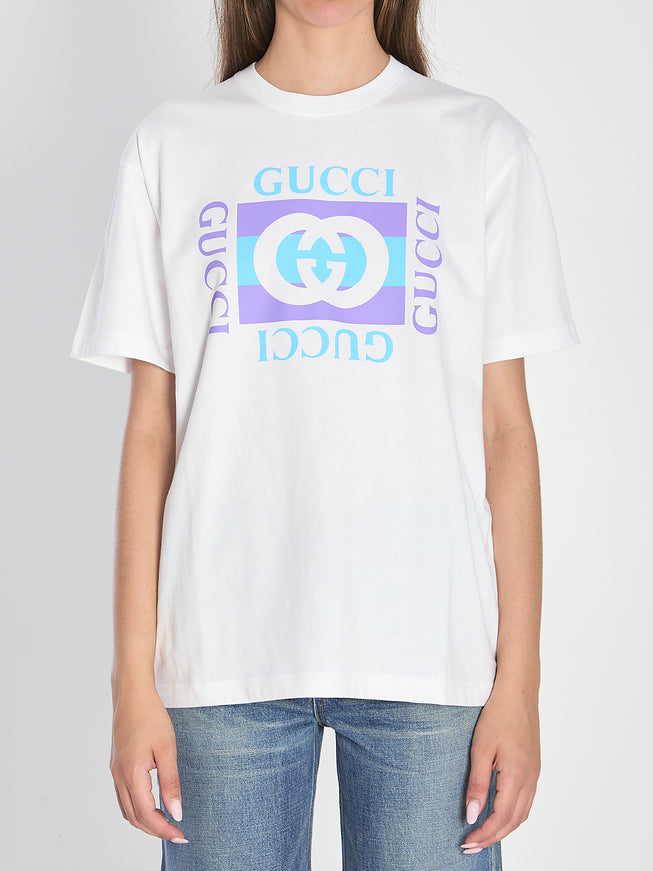 Gucci Logo Printed T-shirt White