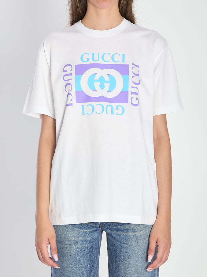 Gucci Logo Printed T-shirt White