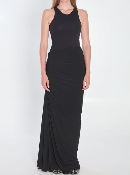 Alaia Sleeveless Bodysuit In Ribbed Viscose
