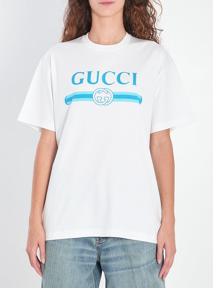 Gucci Logo Printed T-shirt White