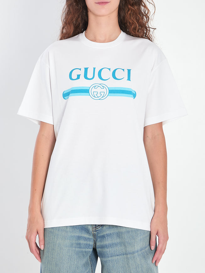 Gucci Logo Printed T-shirt White