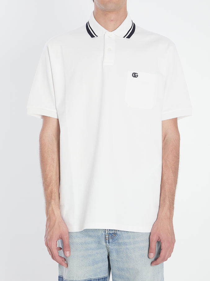 Gucci Cotton Polo Gucci White