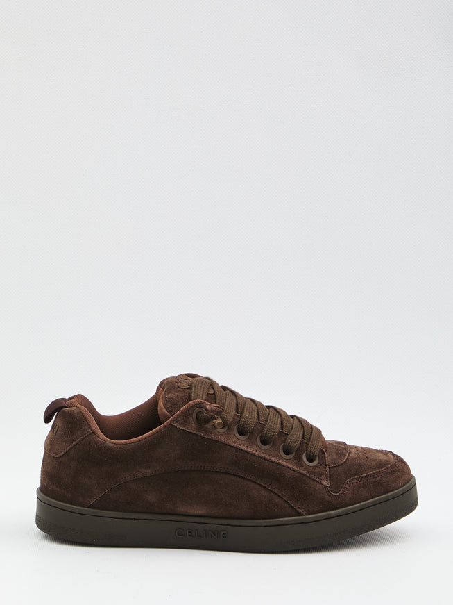 Celine Low Top Skate Sneakers Brown
