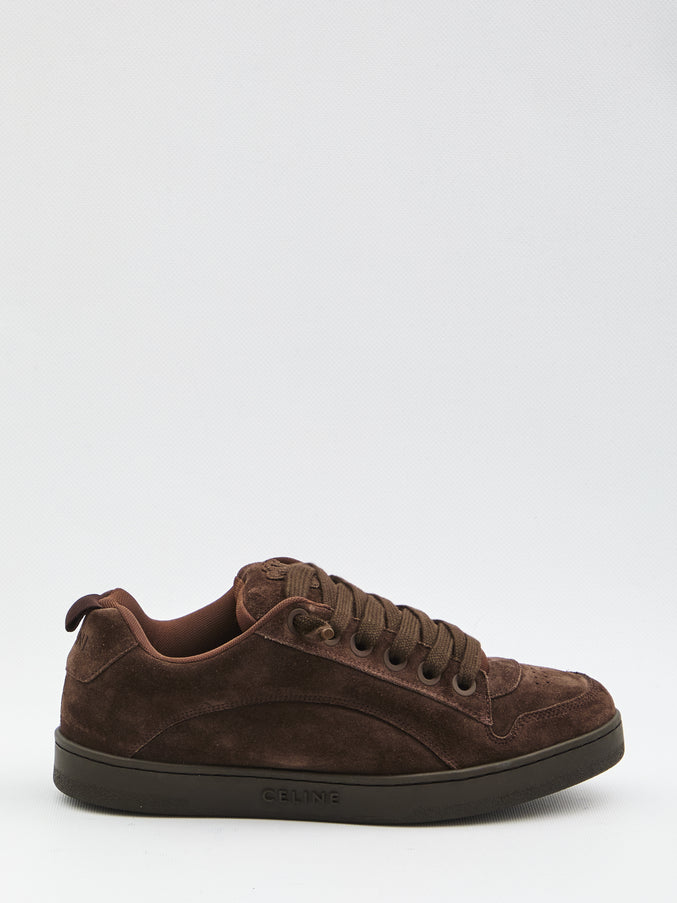 Celine Low Top Skate Sneakers Brown