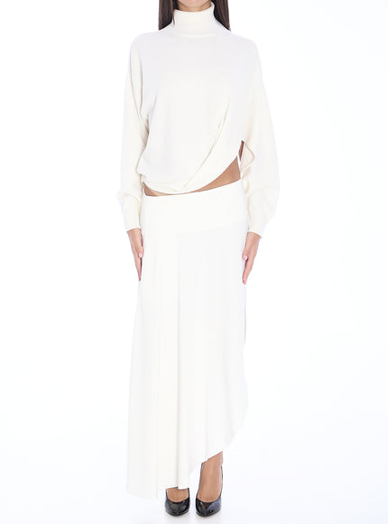 Alaia Asymmetric Fluid Skirt