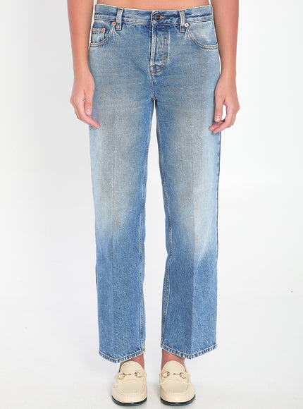 Gucci Straight-cut Jeans Blue