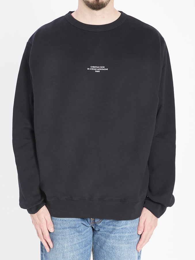 Dior Homme Dior Montaigne Sweatshirt Black