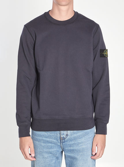 Stone Island Organic Cotton Fleece Blue