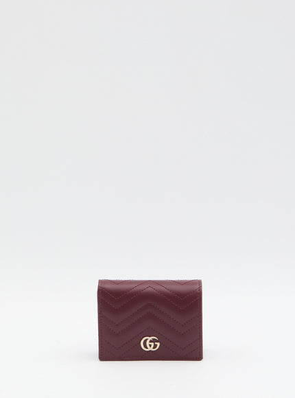 Gucci Gg Marmont Foldable Wallet QT Bordeaux