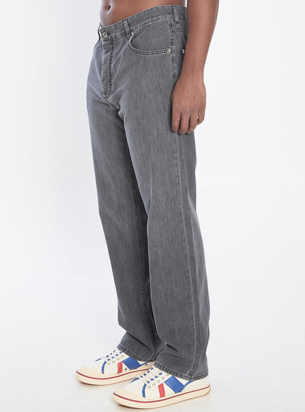 Bottega Veneta Straight-leg Jeans In Vintage Black