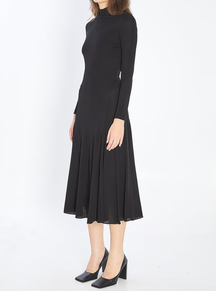 Alaia Fluid Jersey Dress With Heart Detail