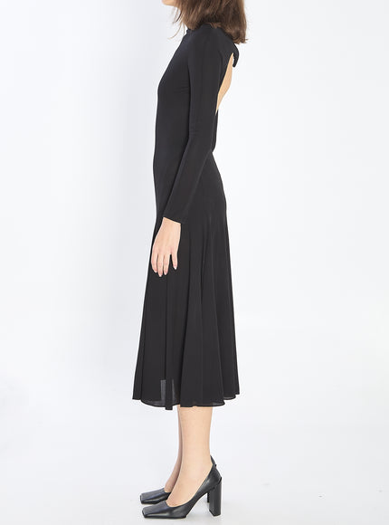 Alaia Fluid Jersey Dress With Heart Detail