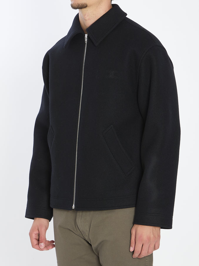 Celine Triomphe Jacket In Wool