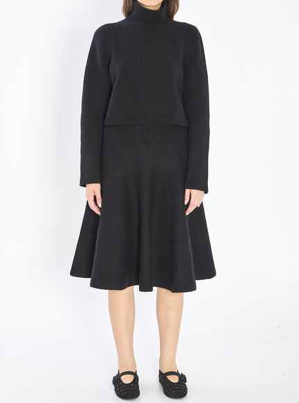 Alaia Cropped Cashmere Knit Pullover