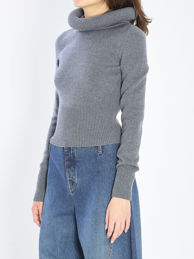 Alaia Sculptural-hood Pullover