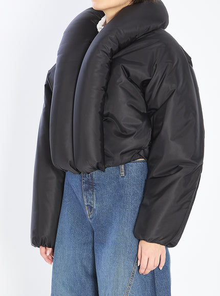 Alaia Padded Bomber Jacket In Taffetà