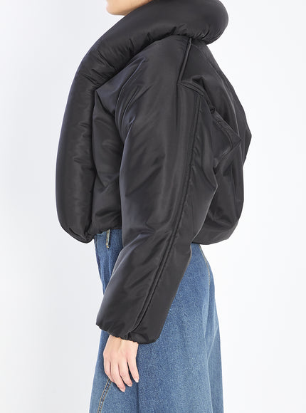 Alaia Padded Bomber Jacket In Taffetà