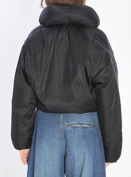 Alaia Padded Bomber Jacket In Taffetà