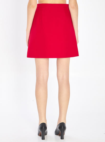 Valentino Garavani Mini Skirt In Crepe Couture