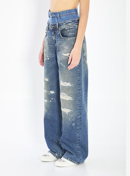 Dolce & Gabbana Double Wasited Denim Jeans