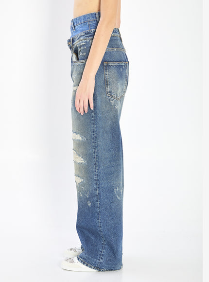 Dolce & Gabbana Double Wasited Denim Jeans