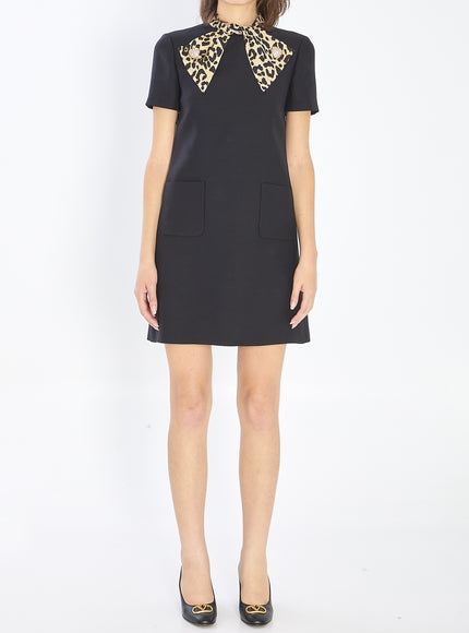 Valentino Garavani Bow Dress In Couture Crepe Black
