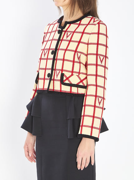 Valentino Garavani Vlogo Check Jacket