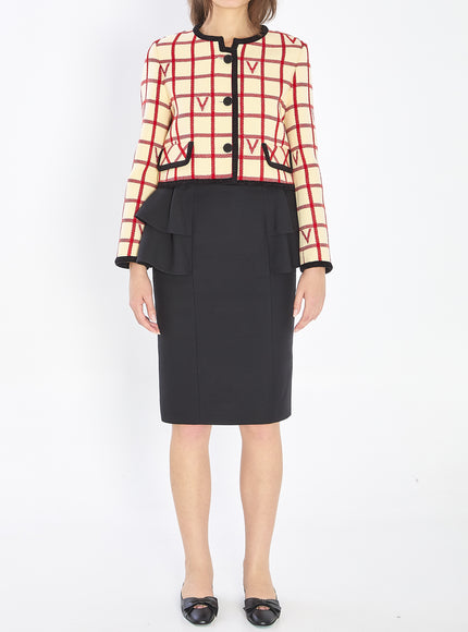 Valentino Garavani Vlogo Check Jacket