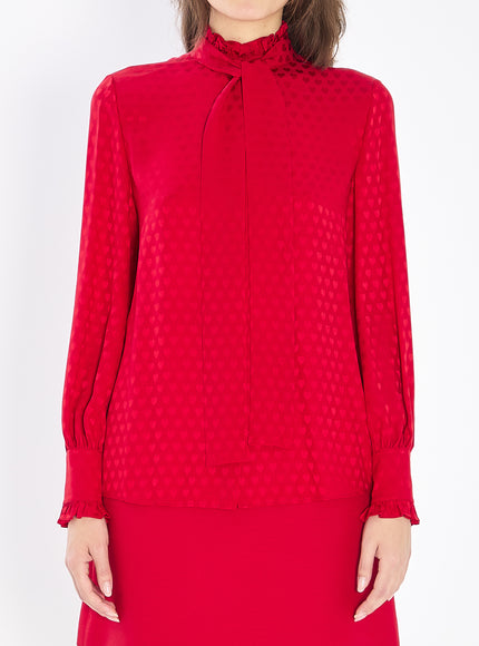 Valentino Garavani La Cour De Coeur Shirt Red