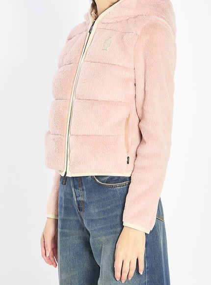 Moncler Grenoble Padded Hoodie In Pink