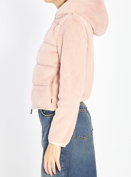 Moncler Grenoble Padded Hoodie In Pink