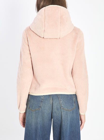 Moncler Grenoble Padded Hoodie In Pink