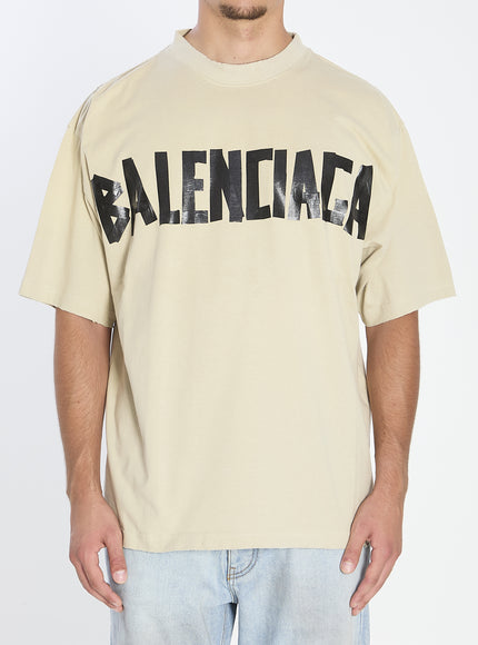 Balenciaga Tape Type T-shirt Beige