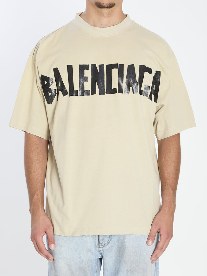 Balenciaga Tape Type T-shirt Beige