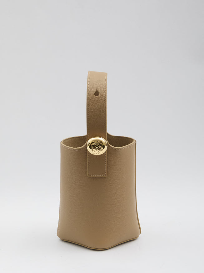 Loewe Pebble Bucket Mini Bag QT Beige