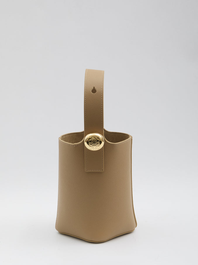 Loewe Pebble Bucket Mini Bag QT Beige