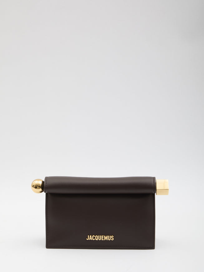 Jacquemus Small Rond Carré Pouch QT Brown