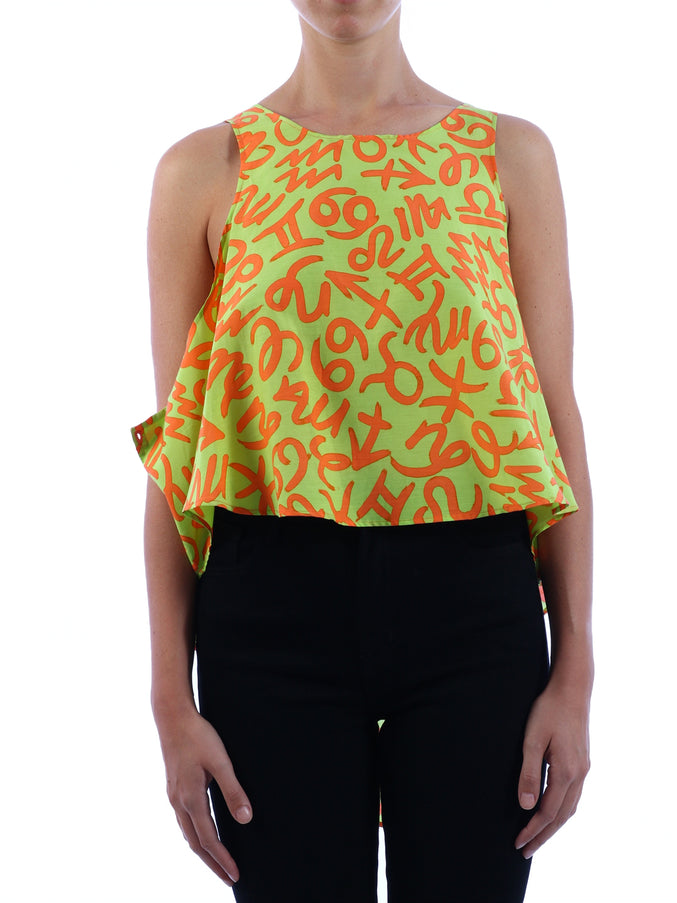 Jeremy Scott Green Top M Green