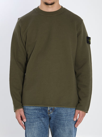 Stone Island Heavy Cotton Crewneck Sweatshirt Green