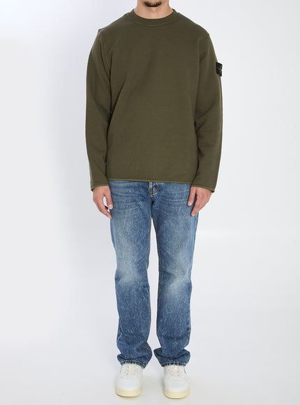 Stone Island Heavy Cotton Crewneck Sweatshirt