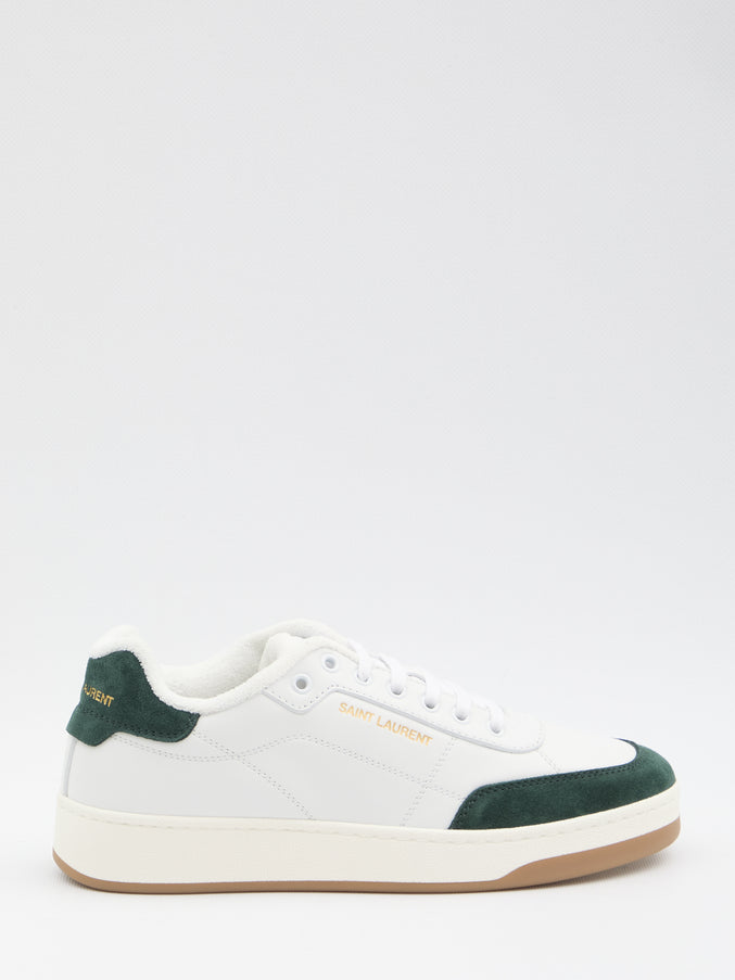 Saint Laurent Sl/61 Sneakers In Smooth Leather White